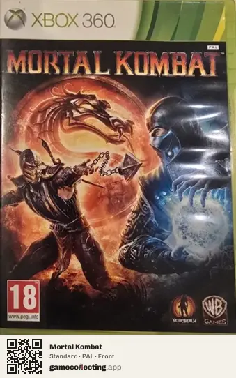 Mortal Kombat Xbox 360, PAL box front