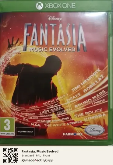 Fantasia: Music Evolved Xbox One, PAL box front