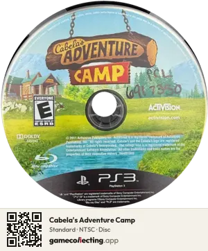 Cabela's Adventure Camp PlayStation 3, NTSC disc