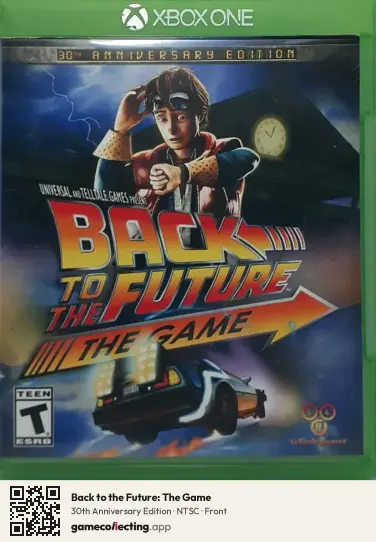 Back to the Future: The Game Xbox One, NTSC box front