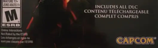 Resident Evil 5, the ESRB box on its front