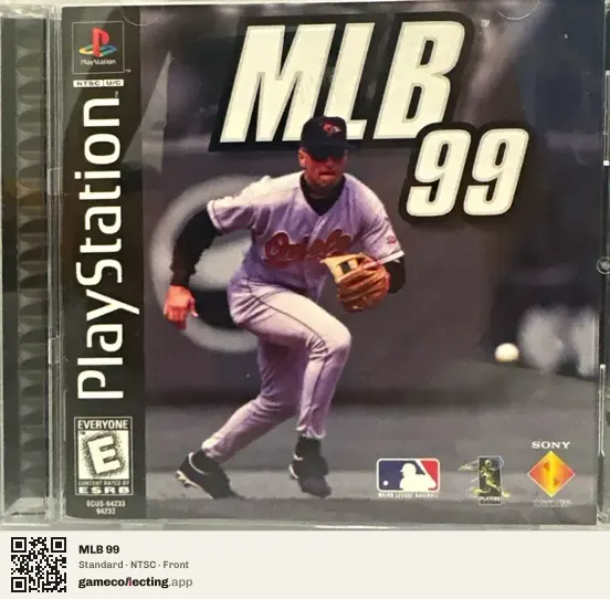 MLB 99 PlayStation, NTSC box front