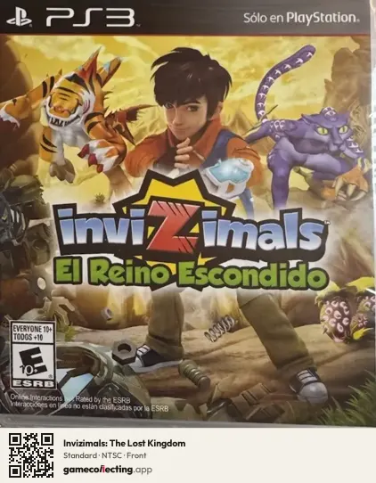 Invizimals: The Lost Kingdom PlayStation 3, NTSC box front
