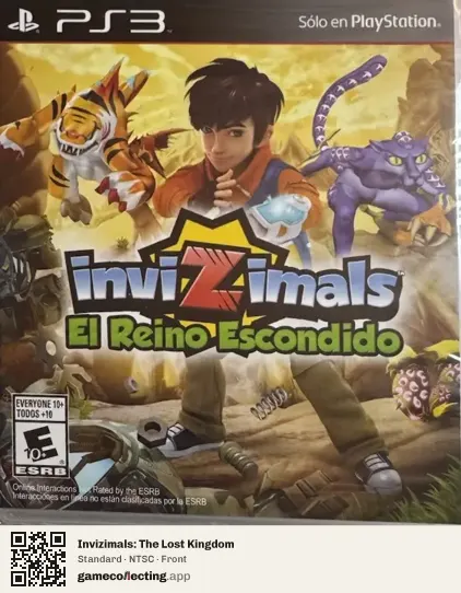 Invizimals: The Lost Kingdom PlayStation 3, NTSC box front