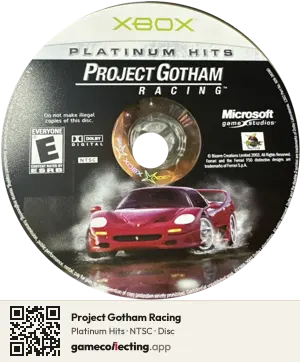 Project Gotham Racing Xbox, NTSC disc
