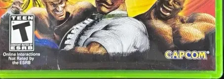 Super Street Fighter IV, the ESRB box on its front