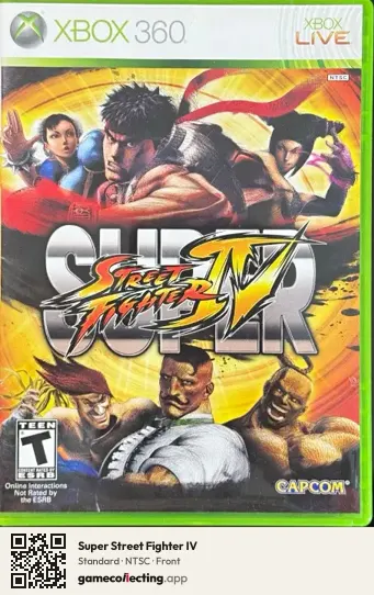 Super Street Fighter IV Xbox 360, NTSC box front