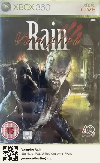 Vampire Rain Xbox 360, United Kingdom box front