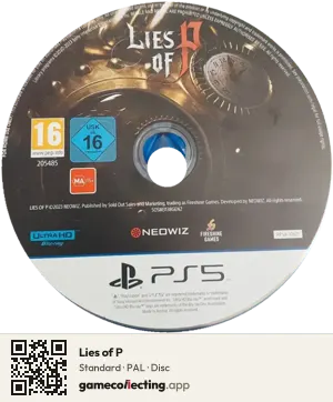 Lies of P PlayStation 5, PAL disc