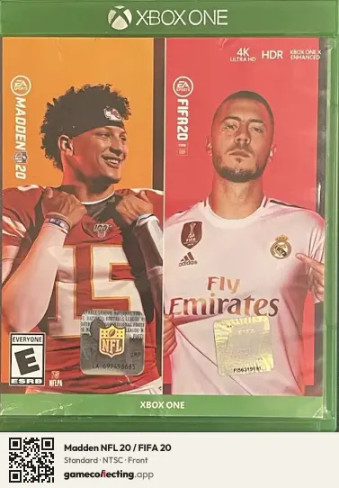 Madden NFL 20 / FIFA 20 Xbox One, NTSC box front