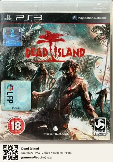 Dead Island PlayStation 3, United Kingdom box front