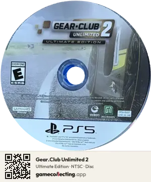 Gear.Club Unlimited 2 PlayStation 5, NTSC disc