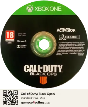 Call of Duty: Black Ops 4 Xbox One, PAL disc