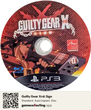 Guilty Gear Xrd: Sign PlayStation 3, Asia disc
