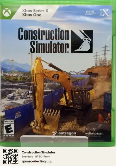 Construction Simulator Xbox Series X, NTSC box front