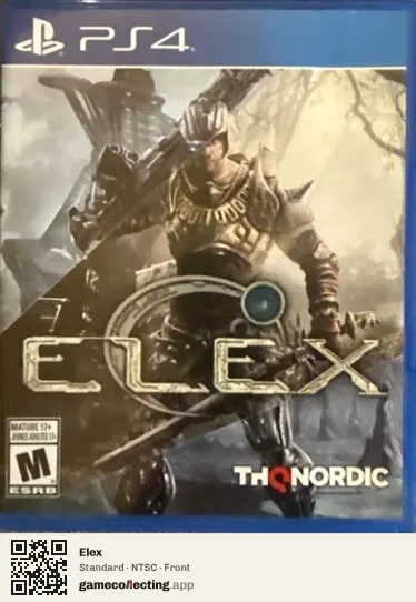 Elex PlayStation 4, NTSC box front