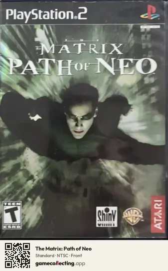 The Matrix: Path of Neo PlayStation 2, NTSC box front