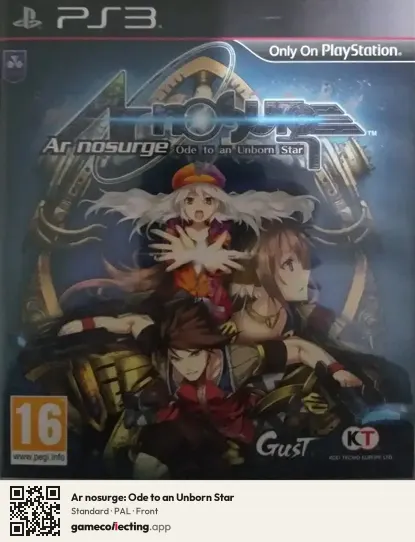 Ar nosurge: Ode to an Unborn Star PlayStation 3, PAL box front