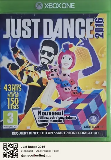Just Dance 2016 Xbox One, France box front