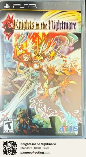 Knights in the Nightmare PlayStation Portable, NTSC box front