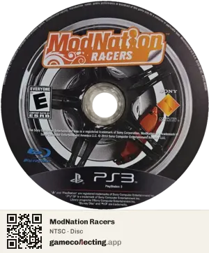 ModNation Racers PlayStation 3, NTSC disc