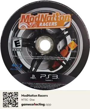 ModNation Racers PlayStation 3, NTSC disc