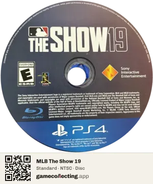 MLB The Show 19 PlayStation 4, NTSC disc