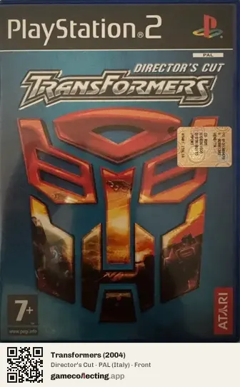 Transformers (2004) PlayStation 2, Italy box front