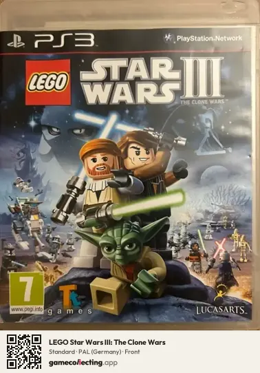 LEGO Star Wars III: The Clone Wars PlayStation 3, Germany box front