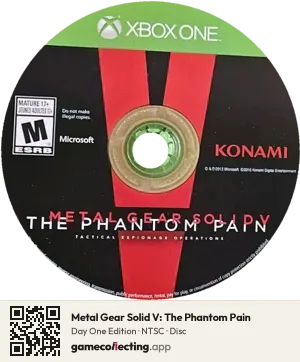 Metal Gear Solid V: The Phantom Pain Xbox One, NTSC disc