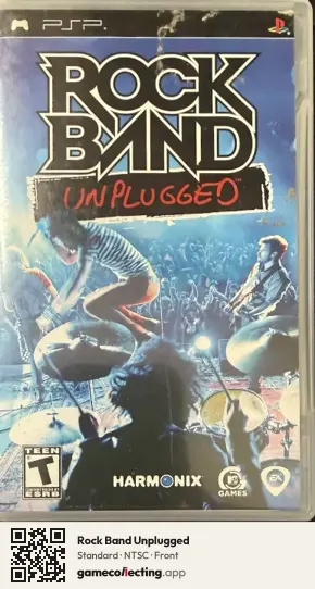 Rock Band Unplugged PlayStation Portable, NTSC box front