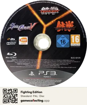 Fighting Edition PlayStation 3, PAL disc