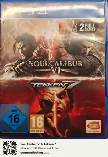 Soul Calibur VI & Tekken 7 PlayStation 4, Germany box front