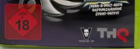 Saints Row: The Third, the USK square on its front