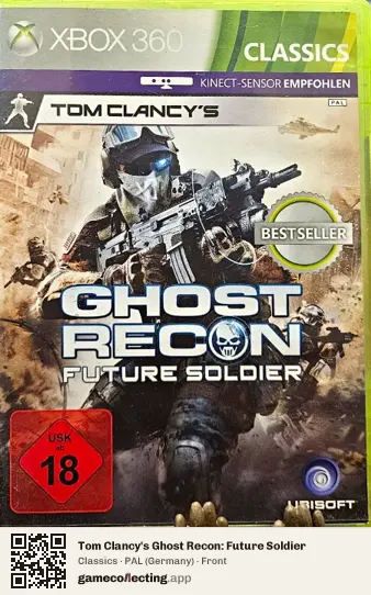 Tom Clancy's Ghost Recon: Future Soldier Xbox 360, Germany box front