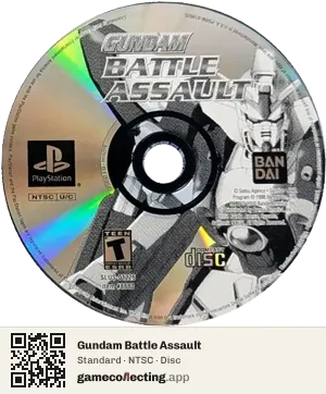 Gundam Battle Assault PlayStation, NTSC disc