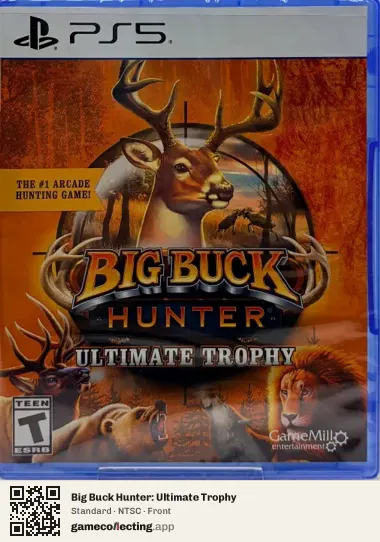 Big Buck Hunter: Ultimate Trophy PlayStation 5, NTSC box front