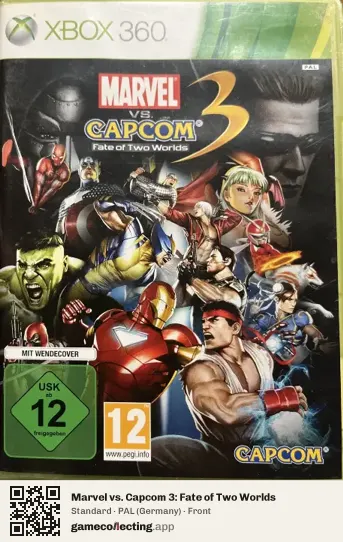 Marvel vs. Capcom 3: Fate of Two Worlds Xbox 360, Germany box front