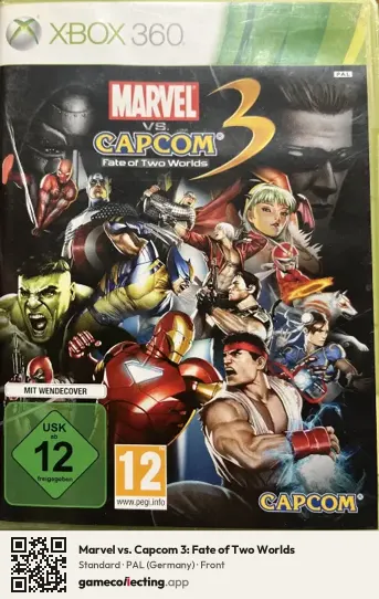 Marvel vs. Capcom 3: Fate of Two Worlds Xbox 360, Germany box front