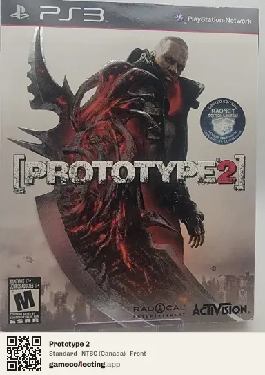 Prototype 2 PlayStation 3, Canada box front