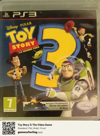 Toy Story 3: The Video Game PlayStation 3, Italy box front