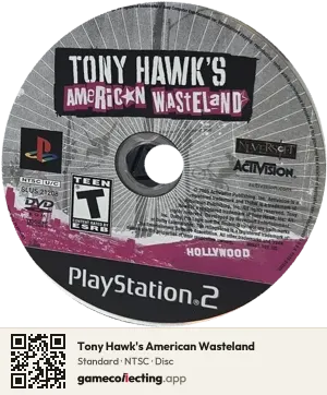 Tony Hawk's American Wasteland PlayStation 2, NTSC disc