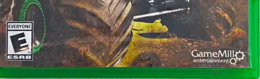 Monster Jam: Crush It!, the ESRB box on its front