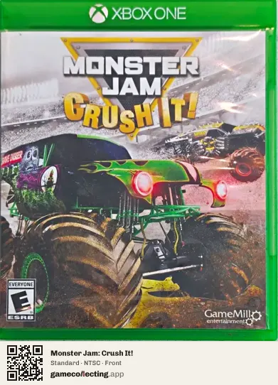 Monster Jam: Crush It! Xbox One, NTSC box front