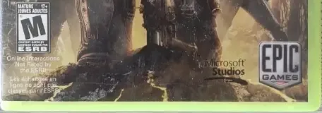 Gears of War 3, the ESRB box on its front