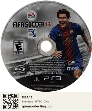 FIFA 13 PlayStation 3, NTSC disc