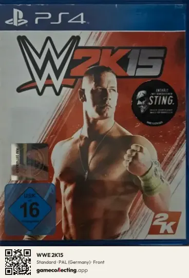 WWE 2K15 PlayStation 4, Germany box front