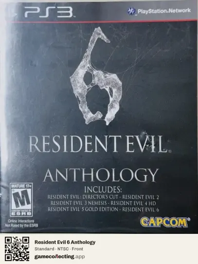 Resident Evil 6 Anthology PlayStation 3, NTSC box front