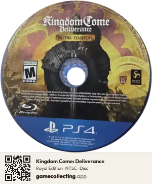 Kingdom Come: Deliverance PlayStation 4, NTSC disc