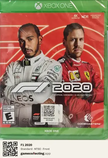 F1 2020 Xbox One, NTSC box front